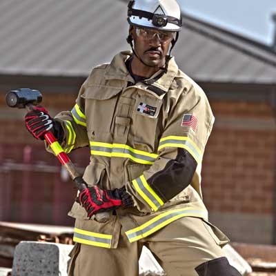 Technical Rescue Scene with FireLine™ Multi Mission Field Coat